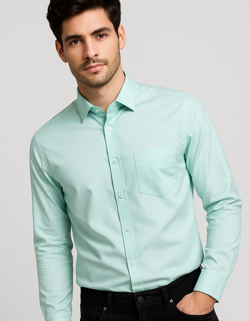 Premium Formal Cotton Shirt for Men | Regular Fit | Office & Daily Wear