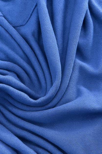 MAJORIS Solid Men Polo Neck Blue T-Shirt