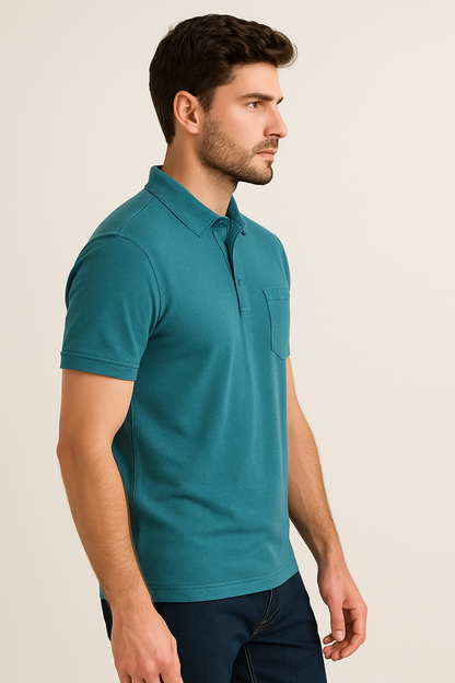 MAJORIS Men's Premium Cotton Polo T-shirt | Regular Fit | Half Sleeve Solid Collar T-shirt